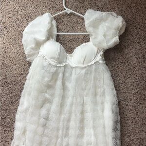Altar’d state white baby doll dress